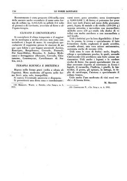 Le forze sanitarie organo ufficiale del Sindacato nazionale fascista dei medici e degli ordini dei medici