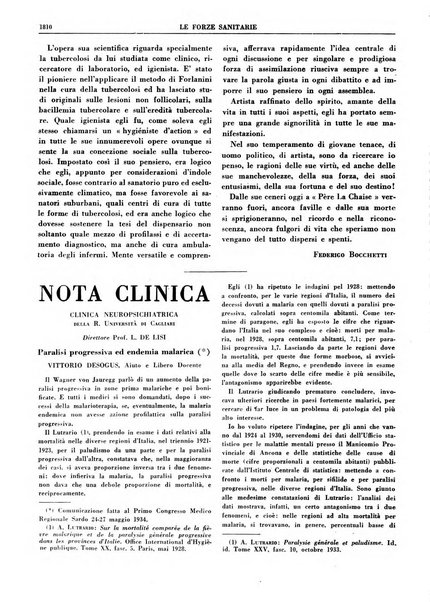 Le forze sanitarie organo ufficiale del Sindacato nazionale fascista dei medici e degli ordini dei medici