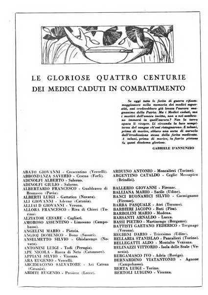 Le forze sanitarie organo ufficiale del Sindacato nazionale fascista dei medici e degli ordini dei medici