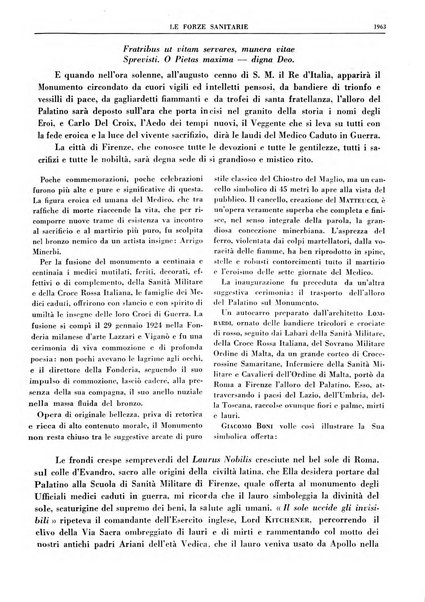 Le forze sanitarie organo ufficiale del Sindacato nazionale fascista dei medici e degli ordini dei medici