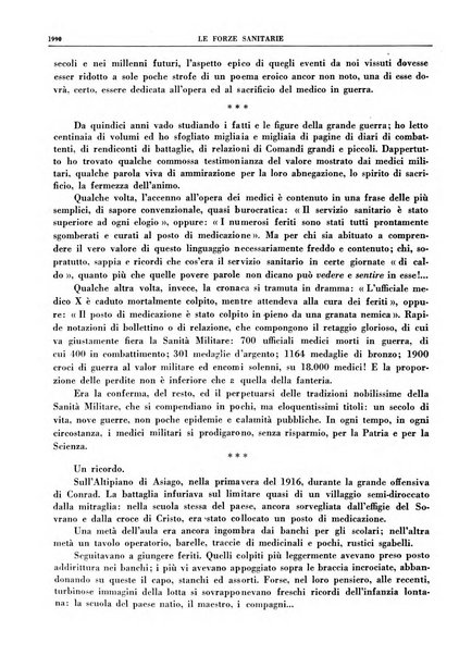 Le forze sanitarie organo ufficiale del Sindacato nazionale fascista dei medici e degli ordini dei medici