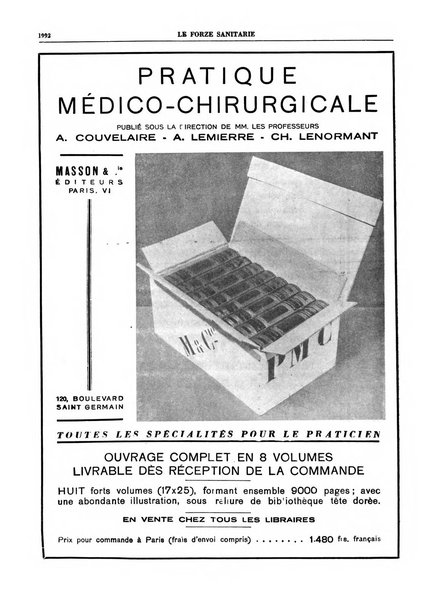 Le forze sanitarie organo ufficiale del Sindacato nazionale fascista dei medici e degli ordini dei medici