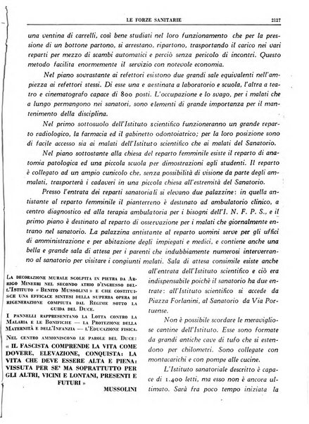 Le forze sanitarie organo ufficiale del Sindacato nazionale fascista dei medici e degli ordini dei medici