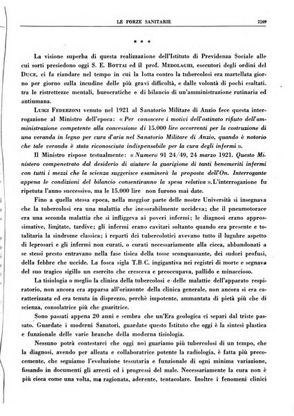 Le forze sanitarie organo ufficiale del Sindacato nazionale fascista dei medici e degli ordini dei medici