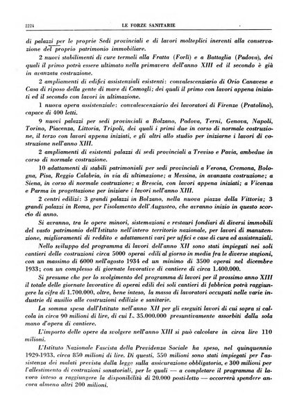 Le forze sanitarie organo ufficiale del Sindacato nazionale fascista dei medici e degli ordini dei medici