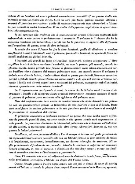 Le forze sanitarie organo ufficiale del Sindacato nazionale fascista dei medici e degli ordini dei medici