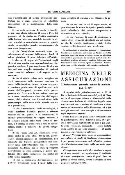 Le forze sanitarie organo ufficiale del Sindacato nazionale fascista dei medici e degli ordini dei medici