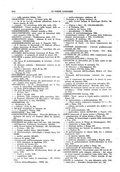 Le forze sanitarie organo ufficiale del Sindacato nazionale fascista dei medici e degli ordini dei medici