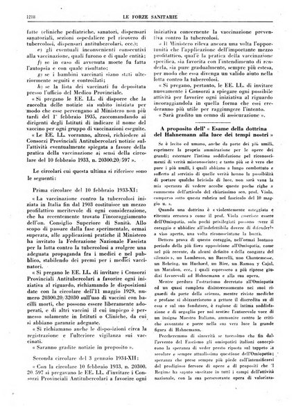 Le forze sanitarie organo ufficiale del Sindacato nazionale fascista dei medici e degli ordini dei medici