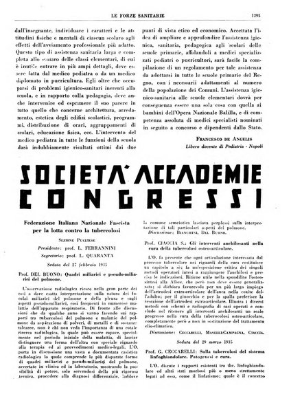 Le forze sanitarie organo ufficiale del Sindacato nazionale fascista dei medici e degli ordini dei medici