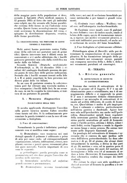 Le forze sanitarie organo ufficiale del Sindacato nazionale fascista dei medici e degli ordini dei medici