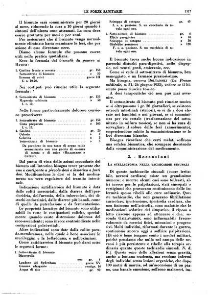 Le forze sanitarie organo ufficiale del Sindacato nazionale fascista dei medici e degli ordini dei medici