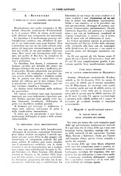 Le forze sanitarie organo ufficiale del Sindacato nazionale fascista dei medici e degli ordini dei medici