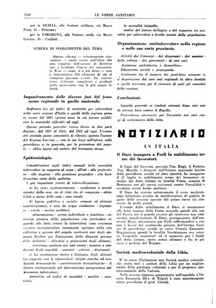 Le forze sanitarie organo ufficiale del Sindacato nazionale fascista dei medici e degli ordini dei medici