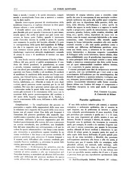 Le forze sanitarie organo ufficiale del Sindacato nazionale fascista dei medici e degli ordini dei medici