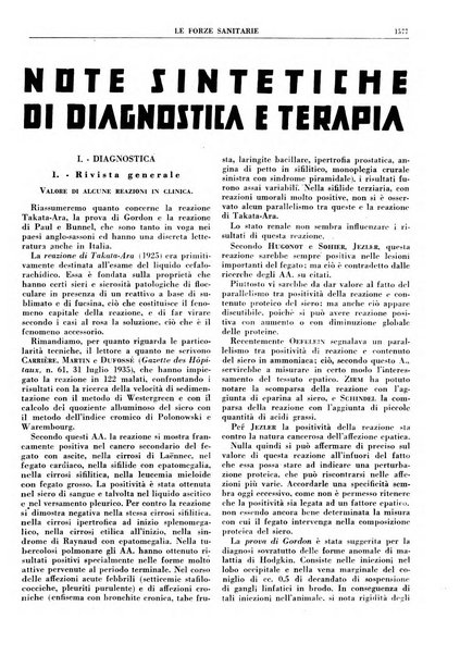 Le forze sanitarie organo ufficiale del Sindacato nazionale fascista dei medici e degli ordini dei medici