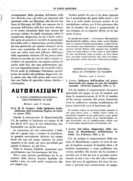 Le forze sanitarie organo ufficiale del Sindacato nazionale fascista dei medici e degli ordini dei medici