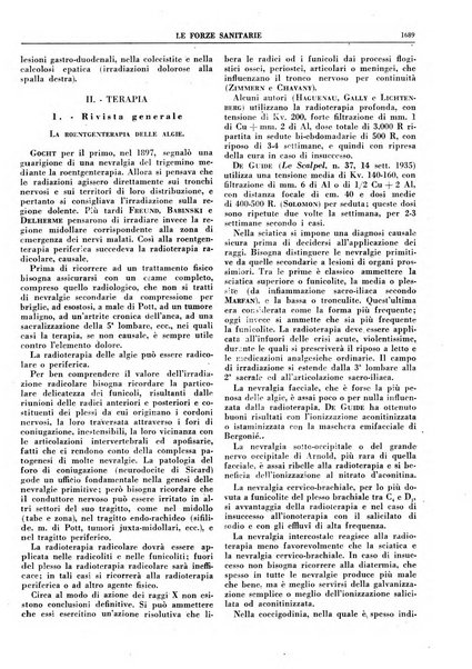 Le forze sanitarie organo ufficiale del Sindacato nazionale fascista dei medici e degli ordini dei medici