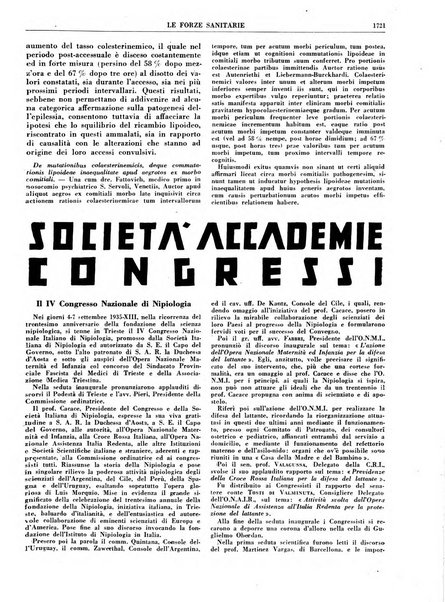 Le forze sanitarie organo ufficiale del Sindacato nazionale fascista dei medici e degli ordini dei medici