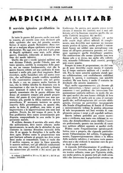 Le forze sanitarie organo ufficiale del Sindacato nazionale fascista dei medici e degli ordini dei medici