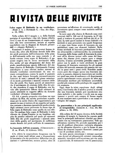 Le forze sanitarie organo ufficiale del Sindacato nazionale fascista dei medici e degli ordini dei medici