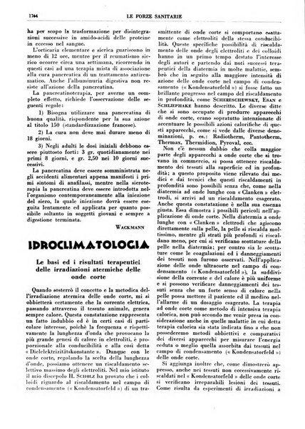 Le forze sanitarie organo ufficiale del Sindacato nazionale fascista dei medici e degli ordini dei medici