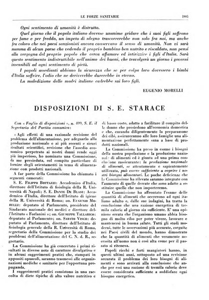 Le forze sanitarie organo ufficiale del Sindacato nazionale fascista dei medici e degli ordini dei medici