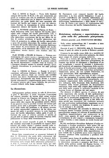 Le forze sanitarie organo ufficiale del Sindacato nazionale fascista dei medici e degli ordini dei medici