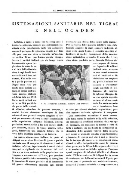 Le forze sanitarie organo ufficiale del Sindacato nazionale fascista dei medici e degli ordini dei medici