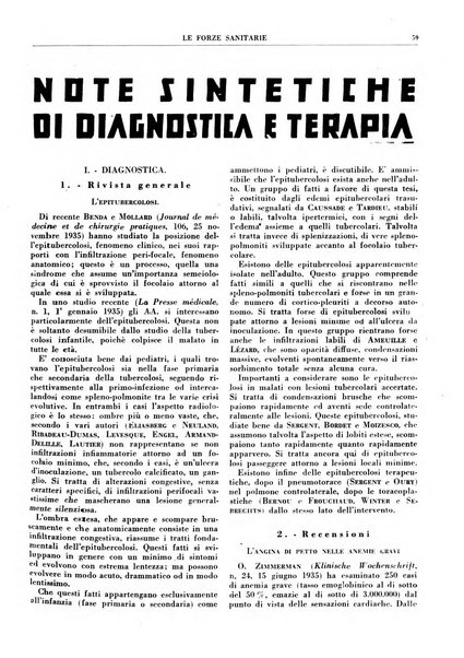 Le forze sanitarie organo ufficiale del Sindacato nazionale fascista dei medici e degli ordini dei medici