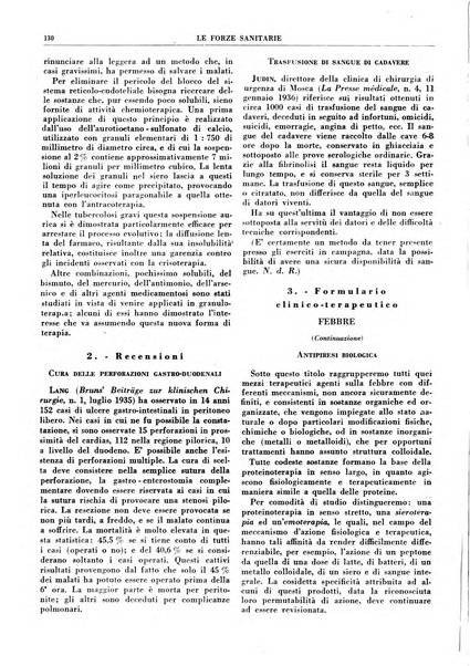 Le forze sanitarie organo ufficiale del Sindacato nazionale fascista dei medici e degli ordini dei medici