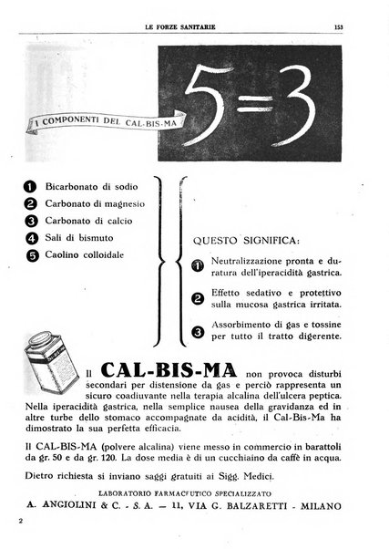 Le forze sanitarie organo ufficiale del Sindacato nazionale fascista dei medici e degli ordini dei medici