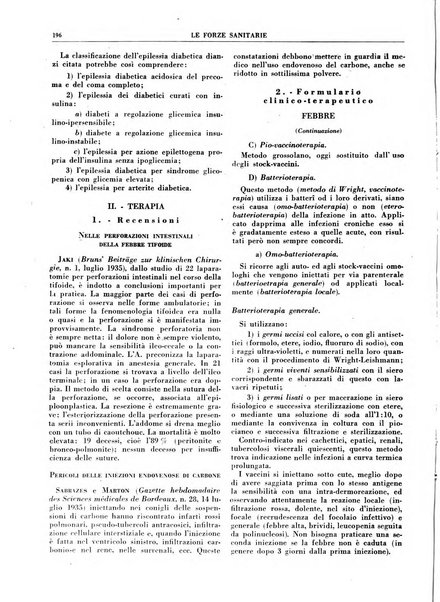 Le forze sanitarie organo ufficiale del Sindacato nazionale fascista dei medici e degli ordini dei medici