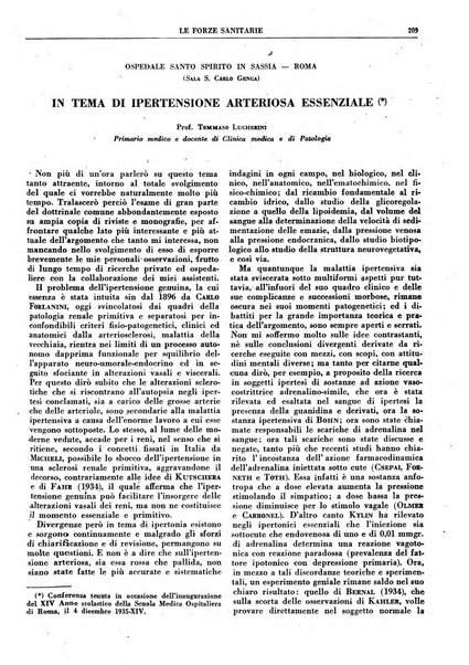 Le forze sanitarie organo ufficiale del Sindacato nazionale fascista dei medici e degli ordini dei medici