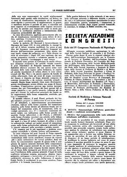 Le forze sanitarie organo ufficiale del Sindacato nazionale fascista dei medici e degli ordini dei medici