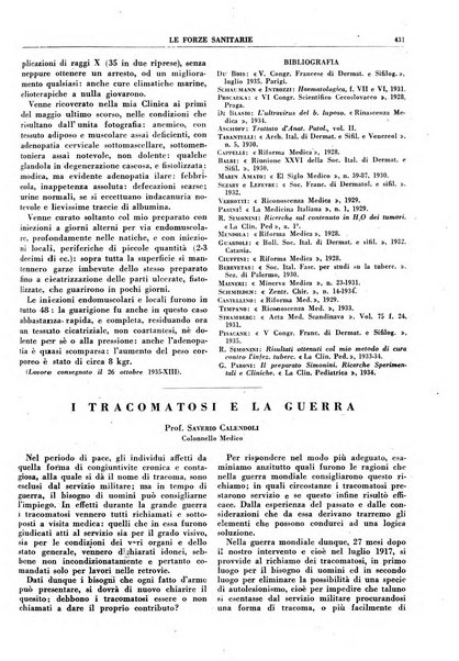 Le forze sanitarie organo ufficiale del Sindacato nazionale fascista dei medici e degli ordini dei medici