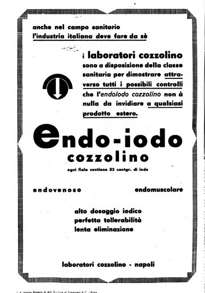 Le forze sanitarie organo ufficiale del Sindacato nazionale fascista dei medici e degli ordini dei medici