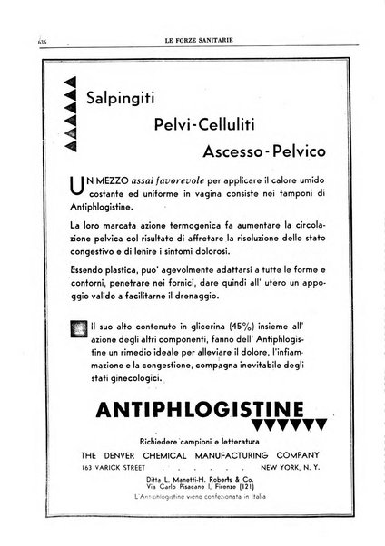 Le forze sanitarie organo ufficiale del Sindacato nazionale fascista dei medici e degli ordini dei medici