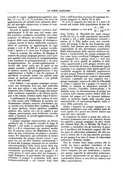 Le forze sanitarie organo ufficiale del Sindacato nazionale fascista dei medici e degli ordini dei medici