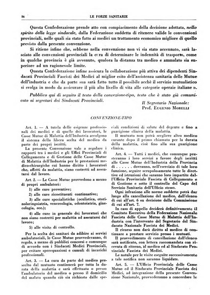 Le forze sanitarie organo ufficiale del Sindacato nazionale fascista dei medici e degli ordini dei medici