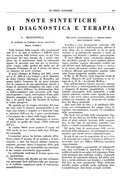 Le forze sanitarie organo ufficiale del Sindacato nazionale fascista dei medici e degli ordini dei medici