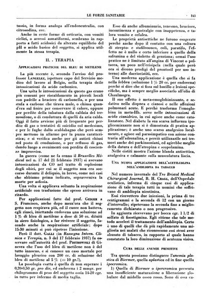 Le forze sanitarie organo ufficiale del Sindacato nazionale fascista dei medici e degli ordini dei medici