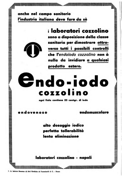 Le forze sanitarie organo ufficiale del Sindacato nazionale fascista dei medici e degli ordini dei medici