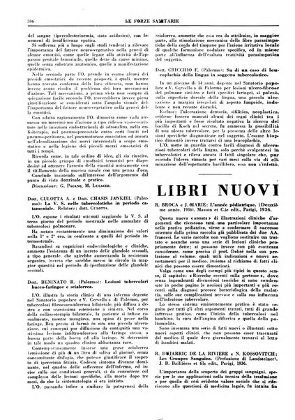 Le forze sanitarie organo ufficiale del Sindacato nazionale fascista dei medici e degli ordini dei medici