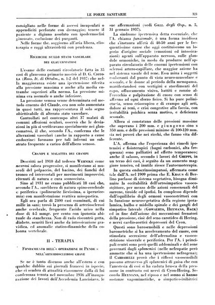 Le forze sanitarie organo ufficiale del Sindacato nazionale fascista dei medici e degli ordini dei medici