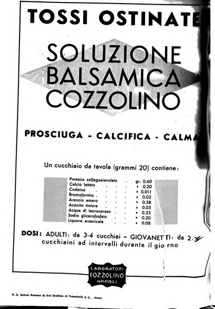 Le forze sanitarie organo ufficiale del Sindacato nazionale fascista dei medici e degli ordini dei medici