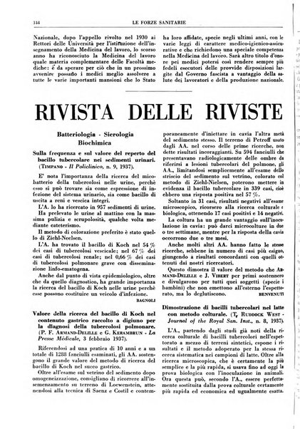 Le forze sanitarie organo ufficiale del Sindacato nazionale fascista dei medici e degli ordini dei medici