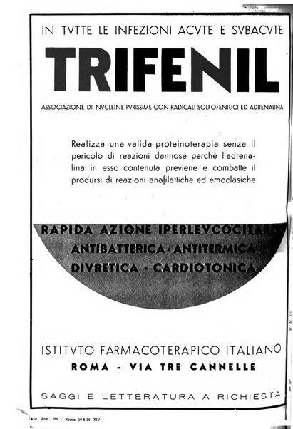 Le forze sanitarie organo ufficiale del Sindacato nazionale fascista dei medici e degli ordini dei medici