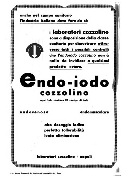 Le forze sanitarie organo ufficiale del Sindacato nazionale fascista dei medici e degli ordini dei medici