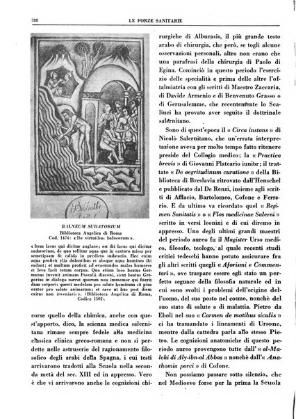 Le forze sanitarie organo ufficiale del Sindacato nazionale fascista dei medici e degli ordini dei medici